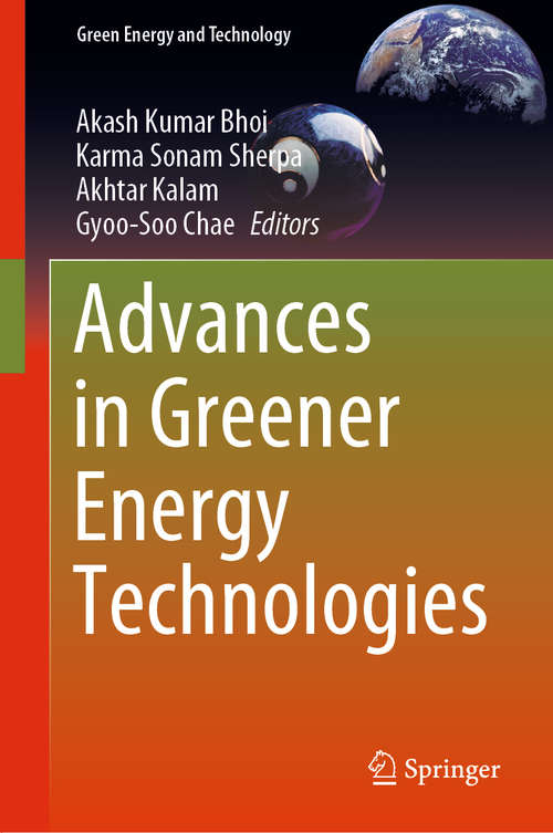 Book cover of Advances in Greener Energy Technologies (1st ed. 2020) (Green Energy and Technology)
