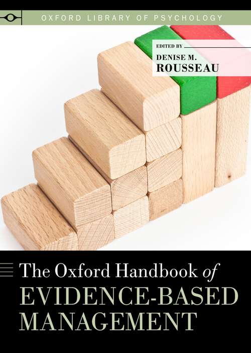Book cover of The Oxford Handbook of Evidence-based Management (Oxford Library of Psychology)