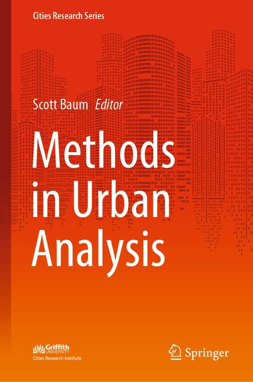 Book cover of Methods in Urban Analysis (1st ed. 2021) (Cities Research Series)