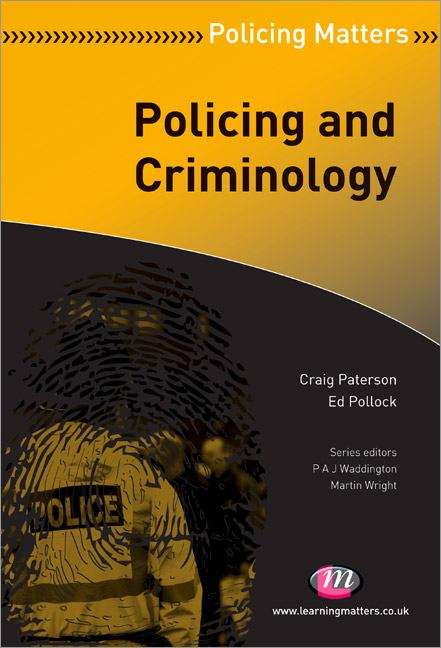Book cover of Policing and Criminology (PDF)