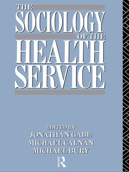 Book cover of The Sociology of the Health Service (2)