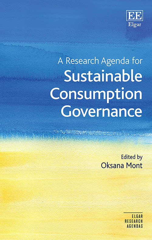 Book cover of A Research Agenda for Sustainable Consumption Governance (Elgar Research Agendas)