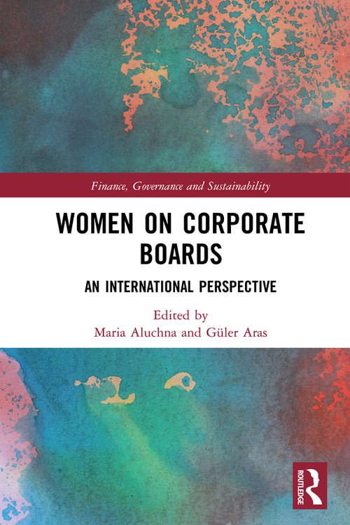 Book cover of Women on Corporate Boards: An International Perspective (Finance, Governance and Sustainability)