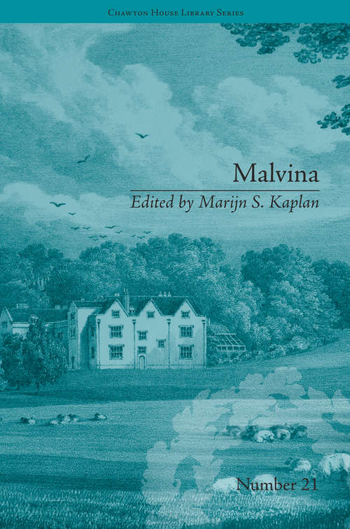 Book cover of Malvina: by Sophie Cottin (Chawton House Library: Women's Novels #21)