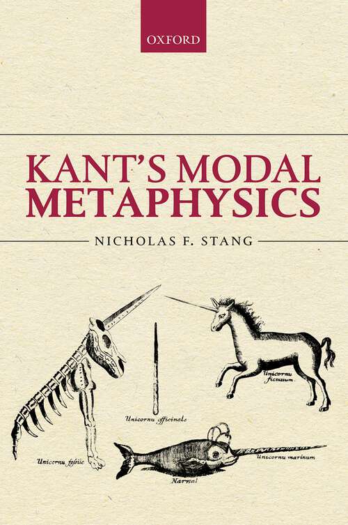 Book cover of Kant's Modal Metaphysics