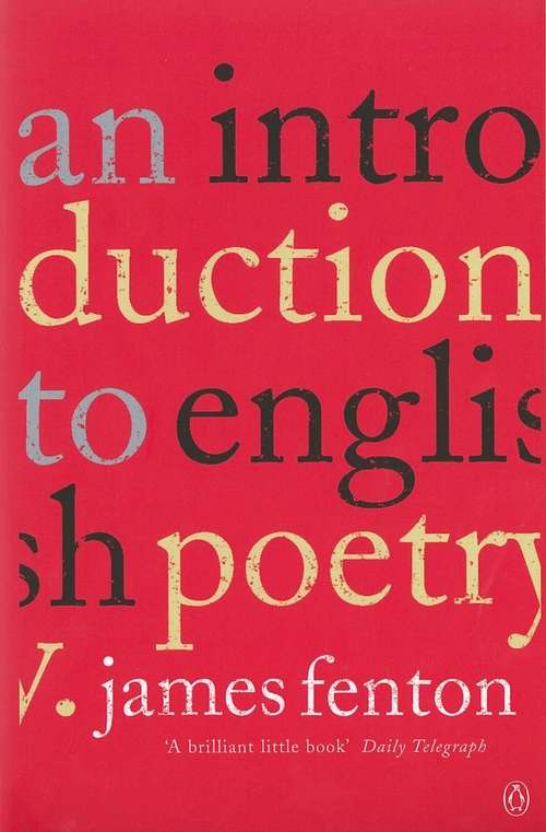 Book cover of An Introduction to English Poetry