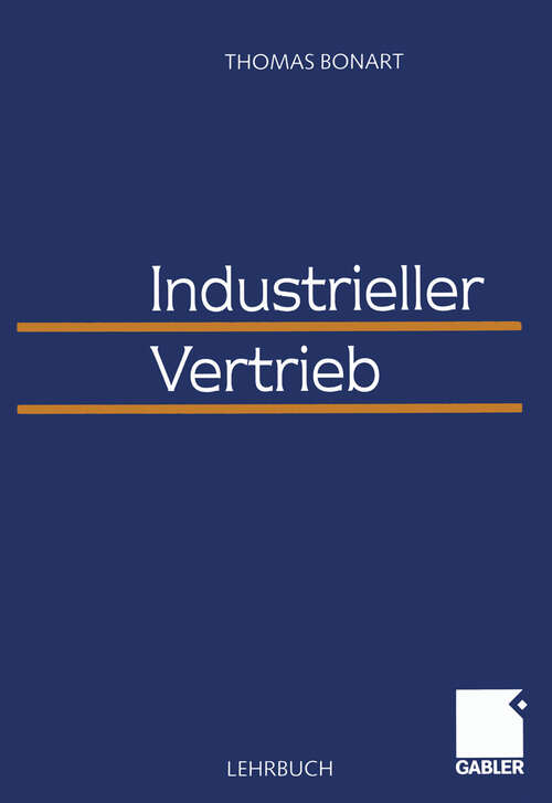 Book cover of Industrieller Vertrieb (1999)