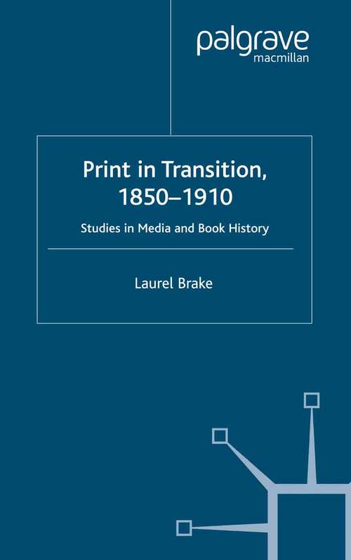 Book cover of Print in Transition: Studies in Media and Book History (2001)