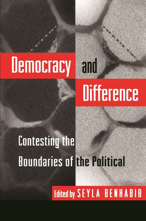 Book cover of Democracy and Difference: Contesting the Boundaries of the Political