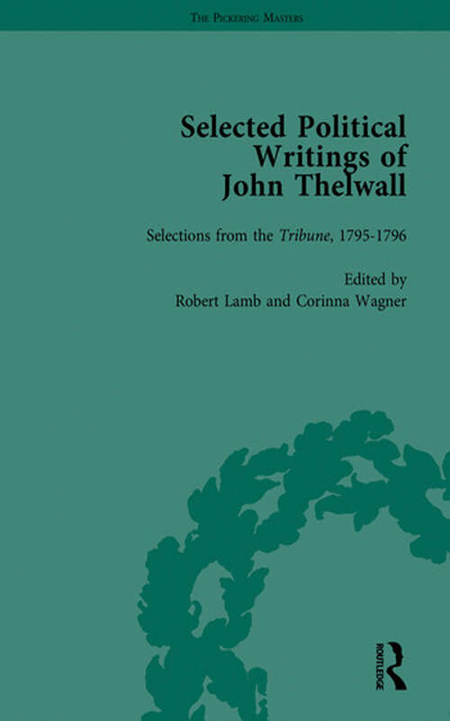 Book cover of Selected Political Writings of John Thelwall