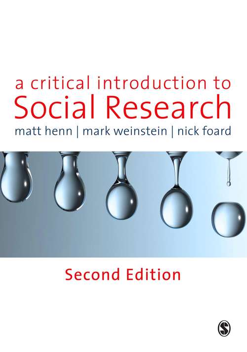 Book cover of A Critical Introduction to Social Research (2nd edition)