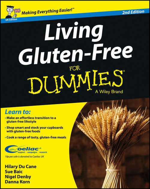 Book cover of Living Gluten-Free For Dummies - UK (2)