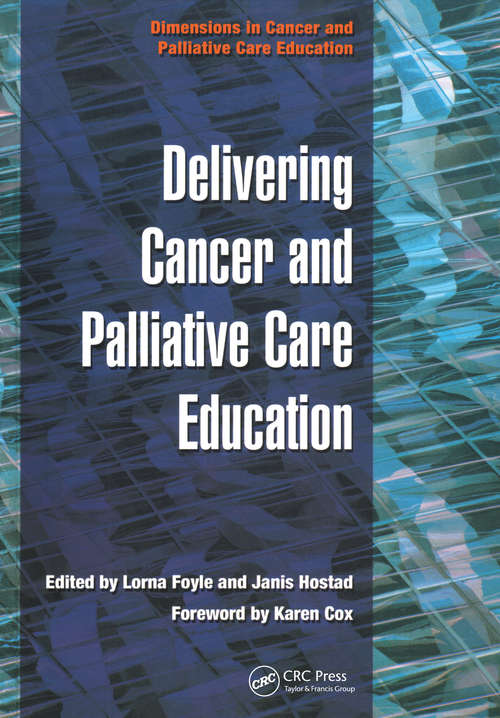 Book cover of Delivering Cancer and Palliative Care Education