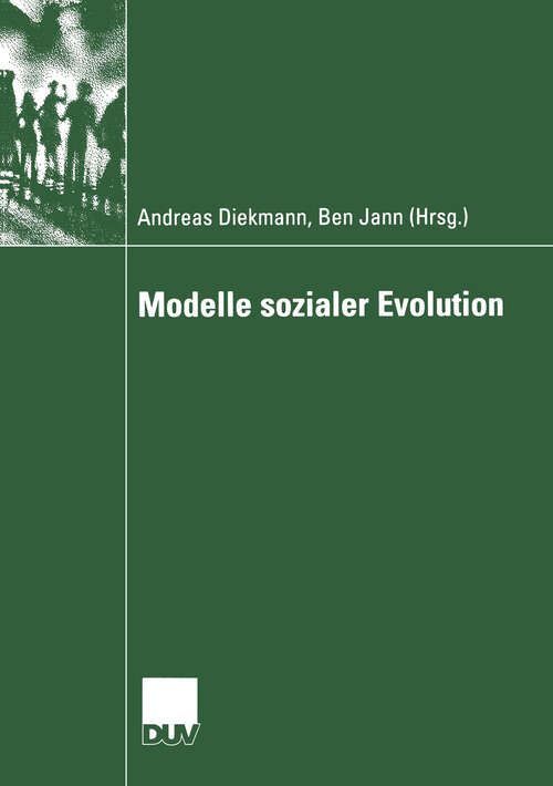 Book cover of Modelle sozialer Evolution (2004) (Sozialwissenschaft)
