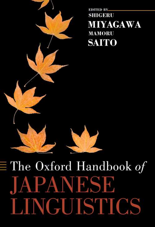 Book cover of Oxford Handbook of Japanese Linguistics (Oxford Handbooks)
