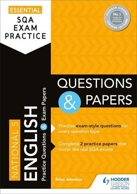 Book cover of Essential SQA Exam Practice: National 5 English Questions and Papers