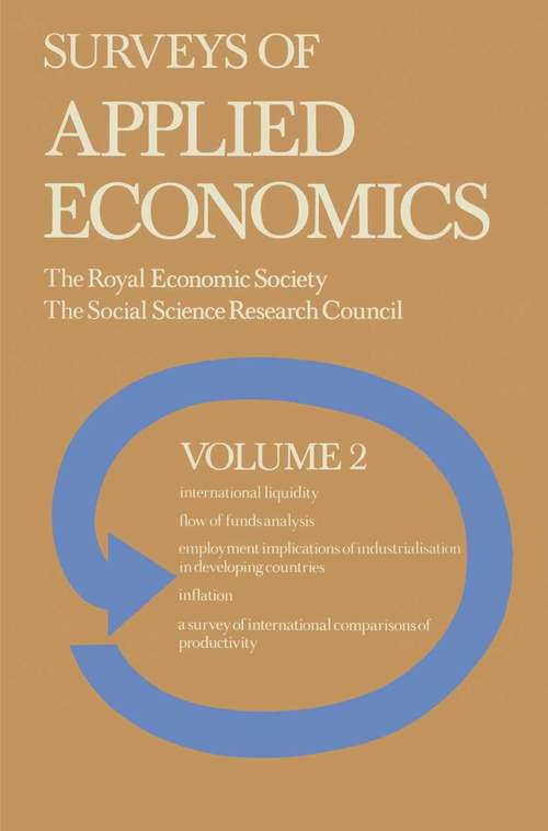 Book cover of Surveys of Applied Economics: Volume 2 Surveys I–V (1st ed. 1977)