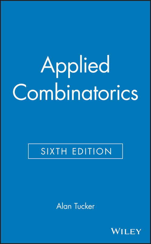 Book cover of Applied Combinatorics