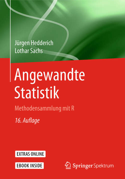 Book cover of Angewandte Statistik: Methodensammlung mit R