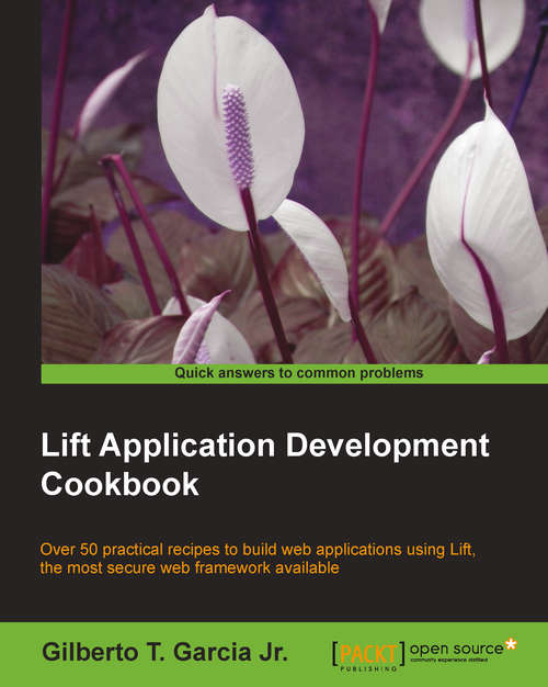 Book cover of Lift Application Development Cookbook