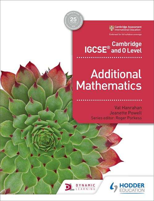 Book cover of Cambridge IGCSE and O Level Additional Mathematics