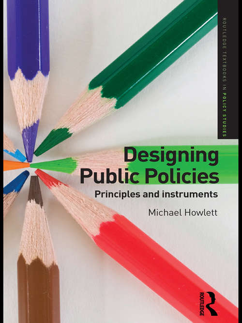 Book cover of Designing Public Policies: Principles and Instruments