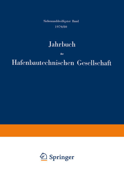 Book cover of 1979/80 (1980) (Jahrbuch der Hafenbautechnischen Gesellschaft #37)