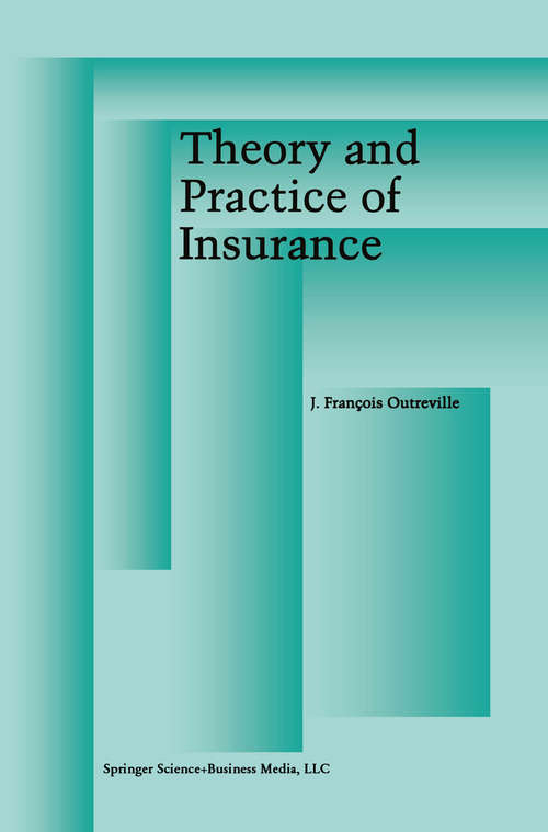 Book cover of Theory and Practice of Insurance (1998)