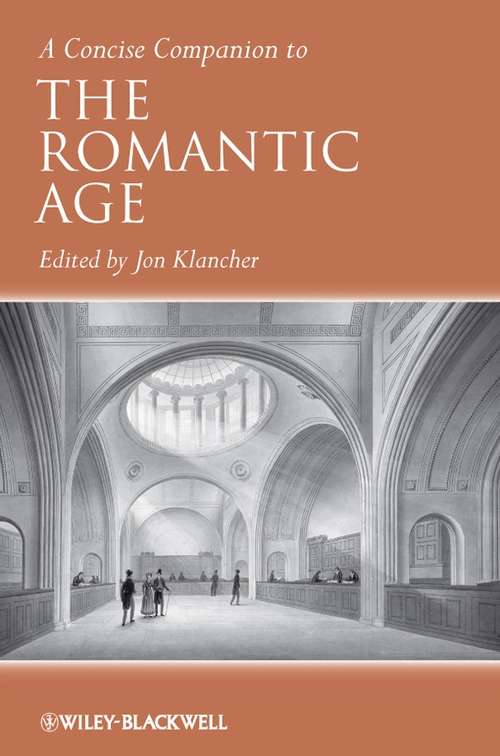 Book cover of A Concise Companion to the Romantic Age (Concise Companions to Literature and Culture #32)