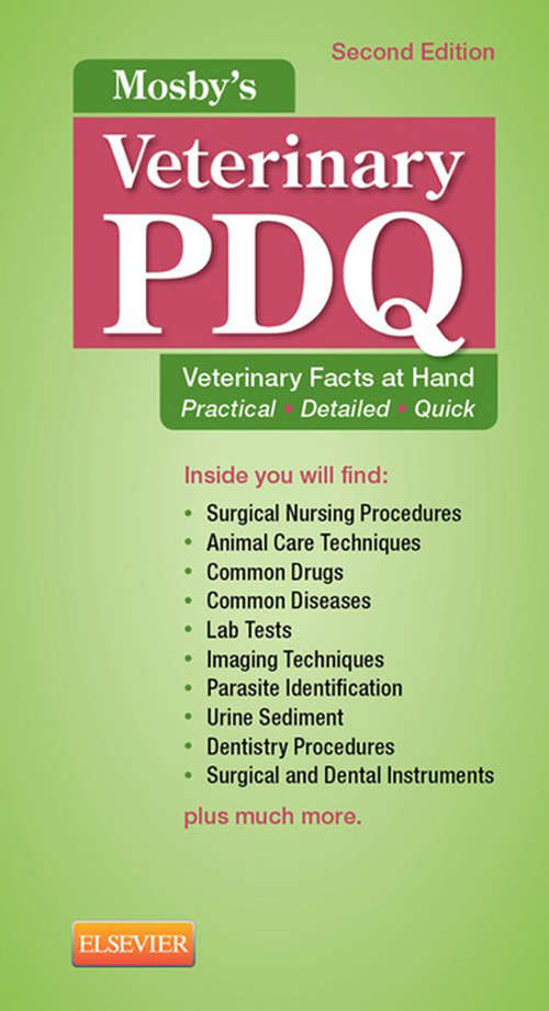Book cover of Mosby's Veterinary PDQ - E-Book (2)