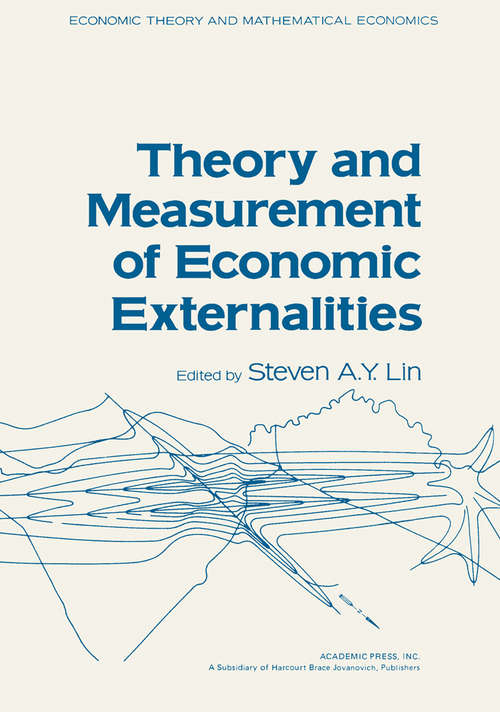 Book cover of Theory and Measurement of Economic Externalities