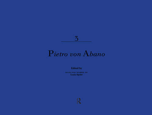 Book cover of Pietro Von Abano (Selected Works of Louis Spohr, 1784-1859 #3)