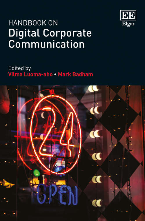 Book cover of Handbook on Digital Corporate Communication