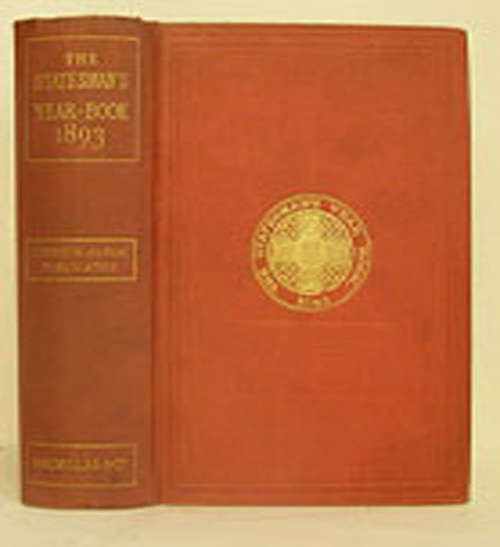 Book cover of The Statesman's Year-Book (30th ed. 1893) (The Statesman's Yearbook)