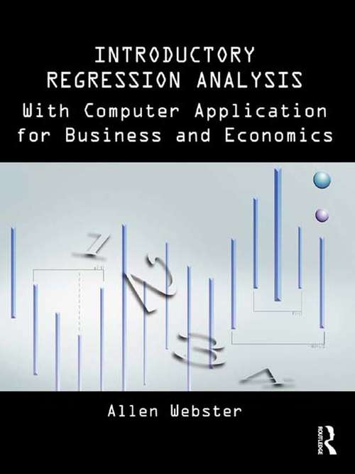 Book cover of Introductory Regression Analysis: with Computer Application for Business and Economics