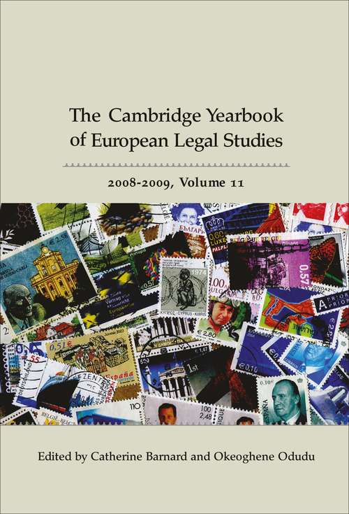 Book cover of Cambridge Yearbook of European Legal Studies, Vol 11, 2008-2009 (Cambridge Yearbook of European Legal Studies)