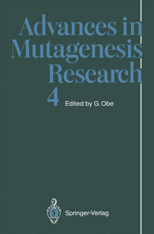 Book cover of Advances in Mutagenesis Research (1993) (Advances in Mutagenesis Research #4)
