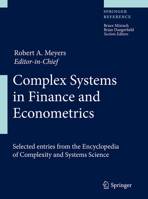 Book cover of Complex Systems in Finance and Econometrics