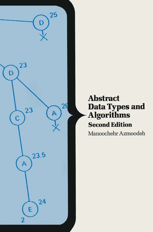 Book cover of Abstract Data Types and Algorithms (2nd ed. 1990) (Computer Science Ser.)