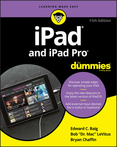 Book cover of iPad and iPad Pro For Dummies (11)