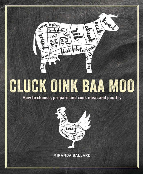 Book cover of Cluck, Oink, Baa, Moo