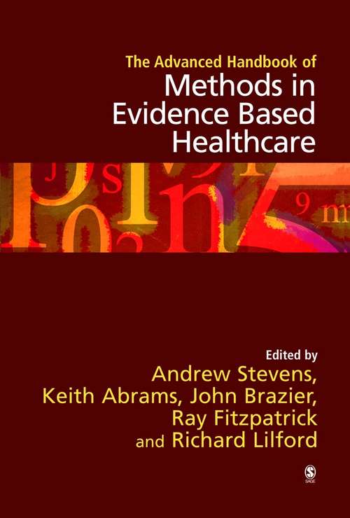 Book cover of The Advanced Handbook of Methods in Evidence Based Healthcare (PDF)