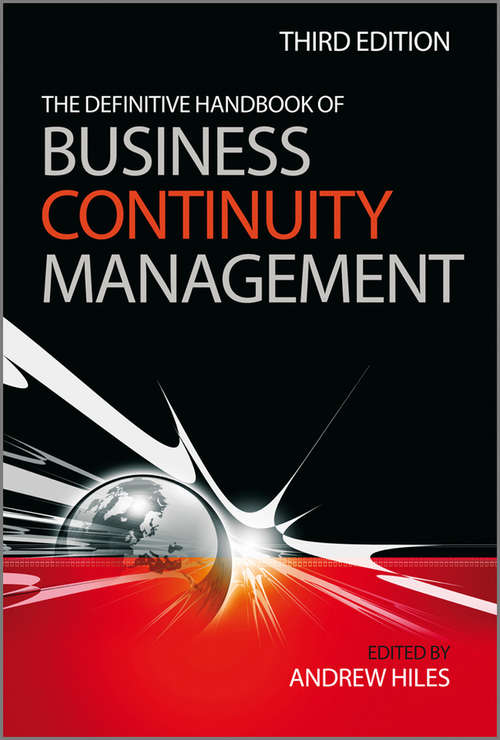 Book cover of The Definitive Handbook of Business Continuity Management (3)