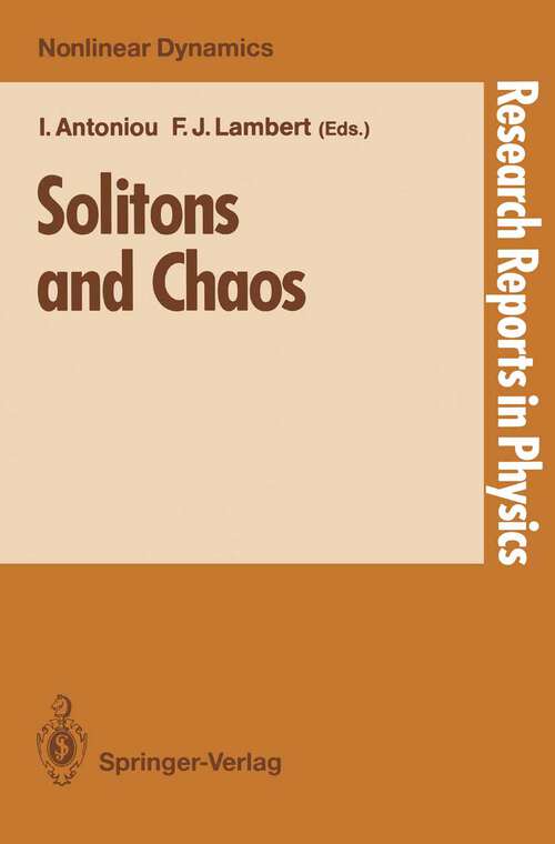 Book cover of Solitons and Chaos (1991) (Research Reports in Physics)