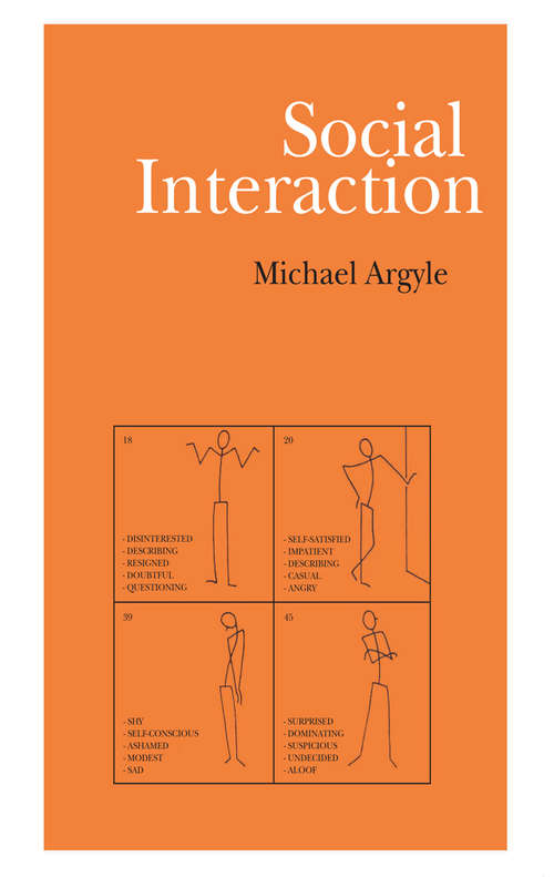 Book cover of Social Interaction: Process and Products (2)