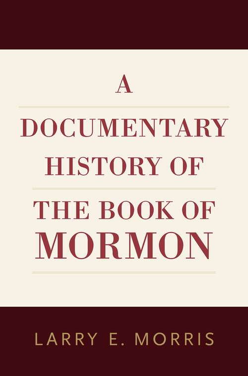 Book cover of DOCUM HISTORY OF THE BOOK OF MORMON C