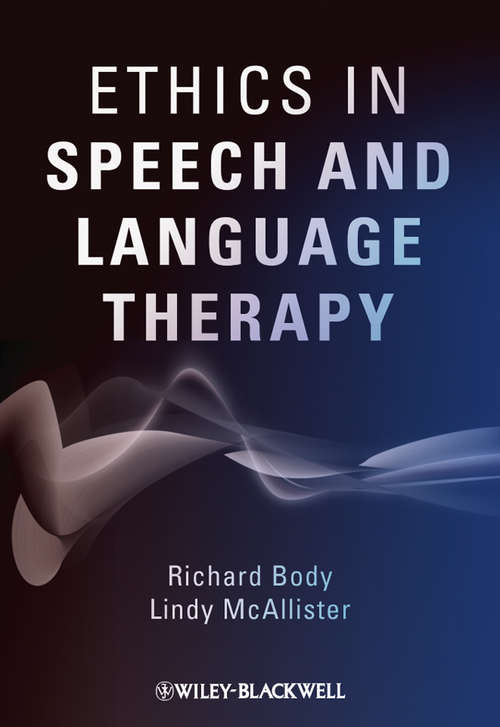 Book cover of Ethics in Speech and Language Therapy