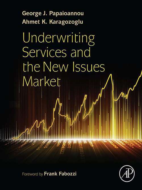Book cover of Underwriting Services and the New Issues Market