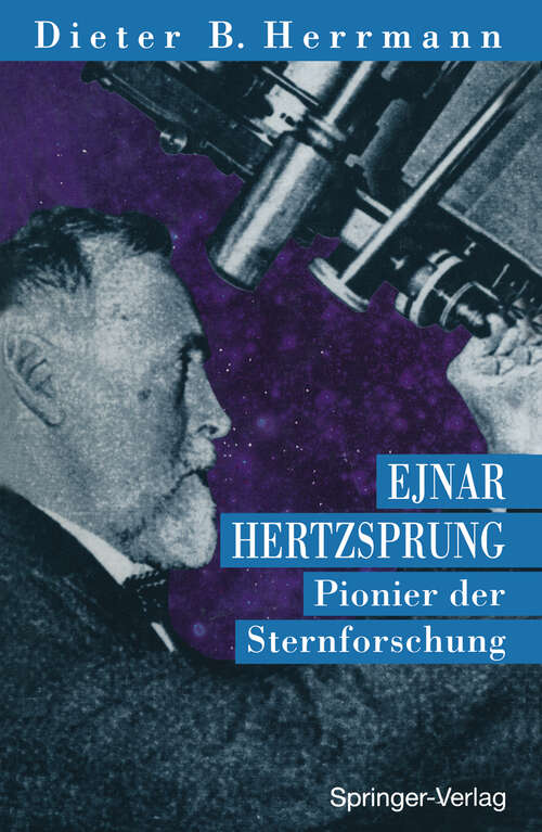 Book cover of Ejnar Hertzsprung: Pionier der Sternforschung (1994)