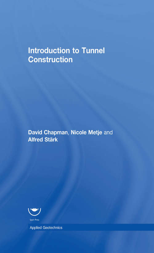 Book cover of Introduction to Tunnel Construction